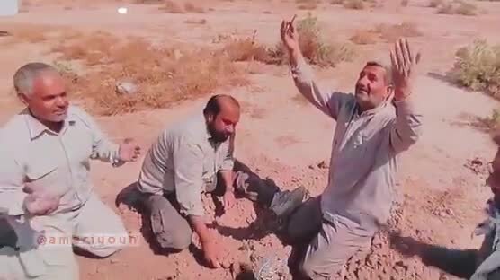 ویدیو | لحظۀ پیداشدن پیکر یک شهید دانش‌آموز بعد از ۴۳ سال