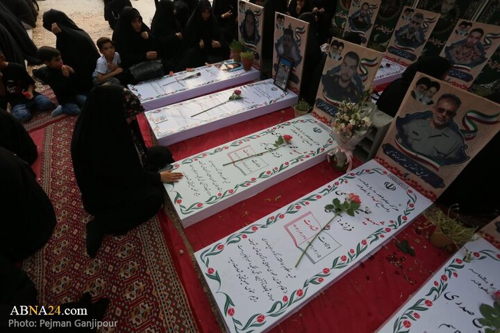 ️️مراسم سوگواری شهادت امام سجاد(ع) در جوار قبور شهدای حملات رژیم صهیونیستی در اصفهان