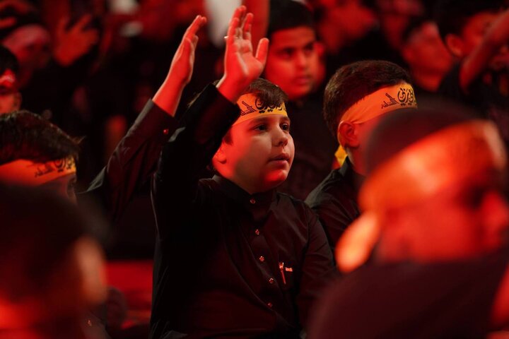 الليلة الثالثة من مجلس العزاء المركزي هيئة الحشد الشعبي في بغداد بحضور أبناء الشهداء