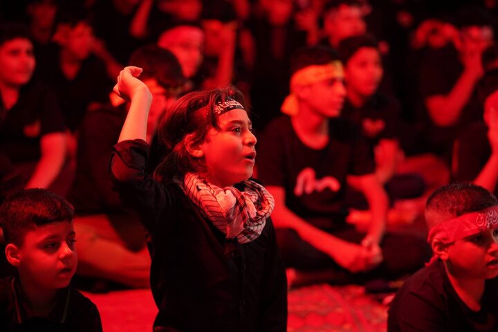 الليلة الثالثة من مجلس العزاء المركزي هيئة الحشد الشعبي في بغداد بحضور أبناء الشهداء