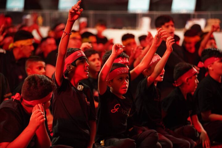 الليلة الثالثة من مجلس العزاء المركزي هيئة الحشد الشعبي في بغداد بحضور أبناء الشهداء