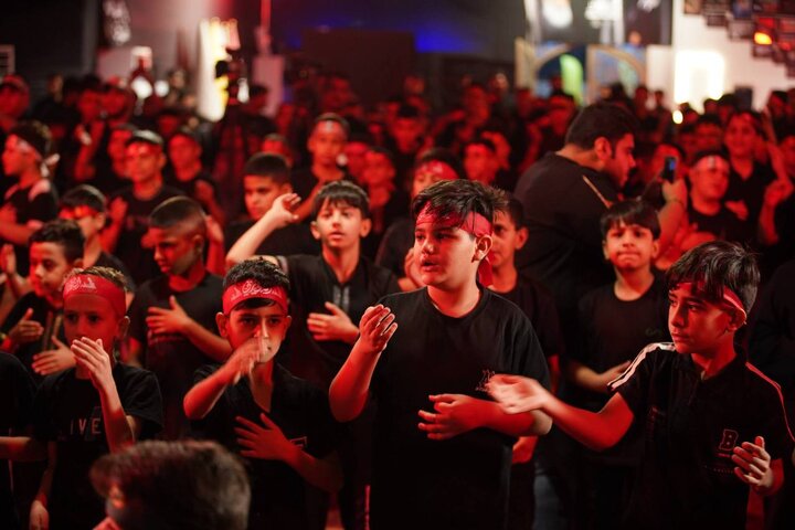 الليلة الثالثة من مجلس العزاء المركزي هيئة الحشد الشعبي في بغداد بحضور أبناء الشهداء