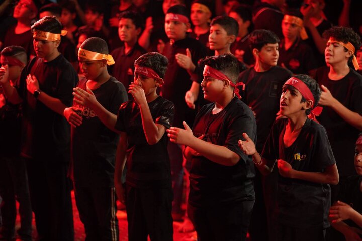 الليلة الثالثة من مجلس العزاء المركزي هيئة الحشد الشعبي في بغداد بحضور أبناء الشهداء