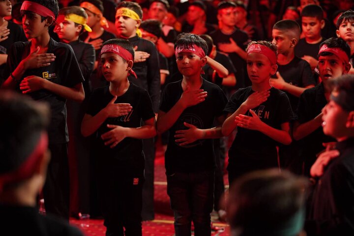 الليلة الثالثة من مجلس العزاء المركزي هيئة الحشد الشعبي في بغداد بحضور أبناء الشهداء