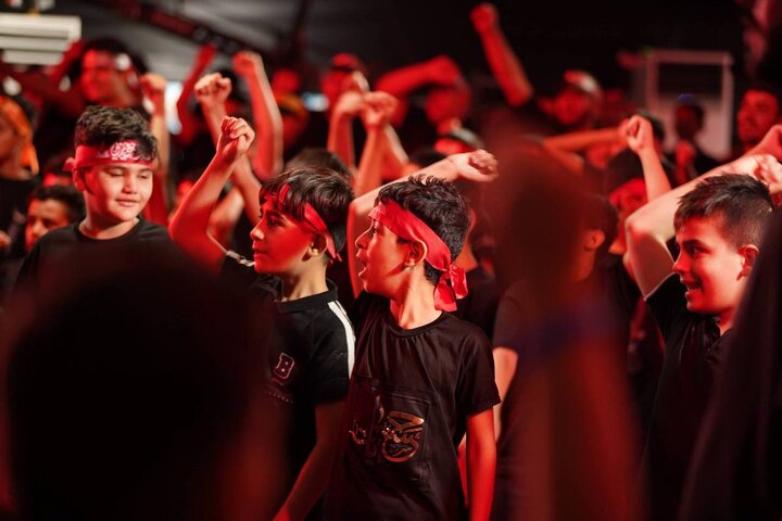 الليلة الثالثة من مجلس العزاء المركزي هيئة الحشد الشعبي في بغداد بحضور أبناء الشهداء