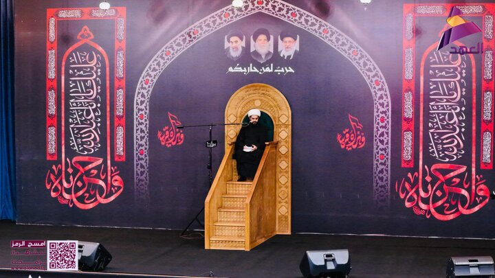 حركة عصائب أهل الحق تقيم امجلس العزاء الحسيني المركزي السنوي