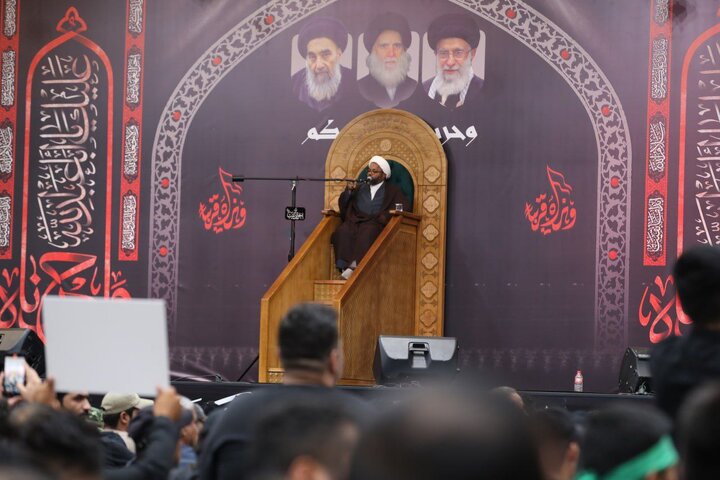 حركة عصائب أهل الحق تقيم امجلس العزاء الحسيني المركزي السنوي