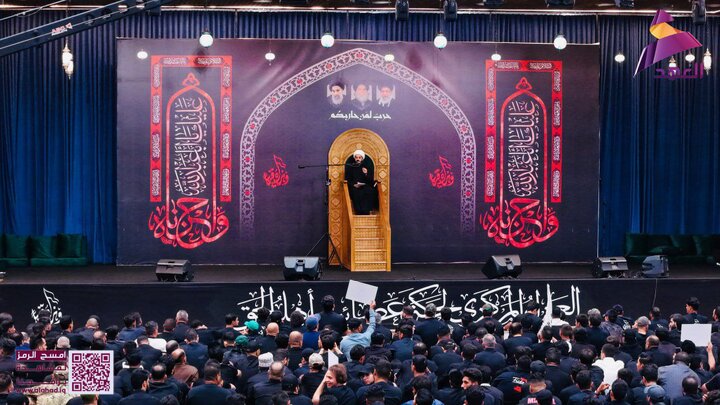 حركة عصائب أهل الحق تقيم امجلس العزاء الحسيني المركزي السنوي