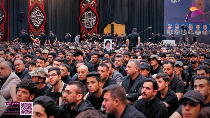 حركة عصائب أهل الحق تقيم امجلس العزاء الحسيني المركزي السنوي