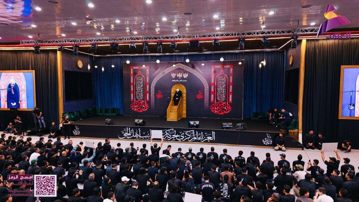 حركة عصائب أهل الحق تقيم امجلس العزاء الحسيني المركزي السنوي
