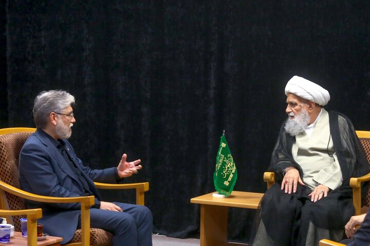 گزارش تصویری | دیدار وزیر علوم، تحقیقات و فناوری با آیت‌الله «کریمی جهرمی»