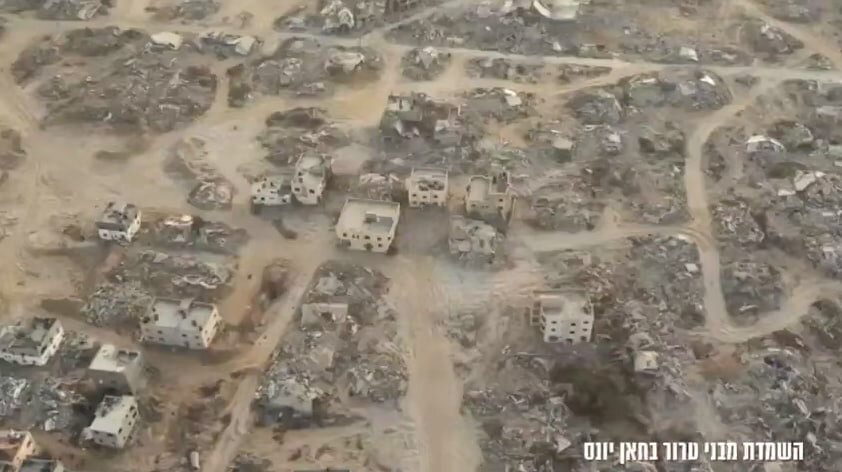 فيديو | جيش الاحتلال مستمر في نسف المباني في خان يونس جنوب قطاع غزة