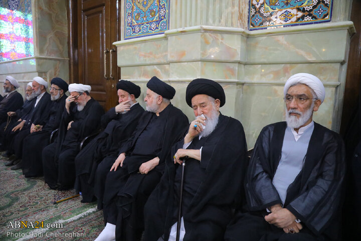 مراسم تشییع پیکر مرحوم آیت الله نعیم‌آبادی در شهر قم
