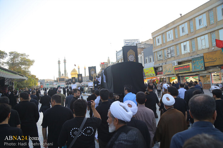مراسم تشییع پیکر مرحوم آیت الله نعیم‌آبادی در شهر قم