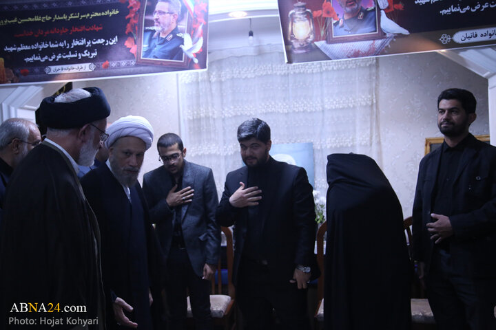 ابلاغ سلام رهبر انقلاب به خانواده شهید سردار غیب‌پرور
