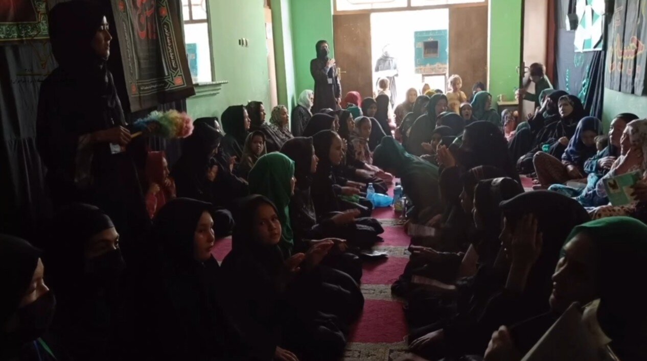 ویدئو | سوگواری خواهران در دارالعلوم حسنیه