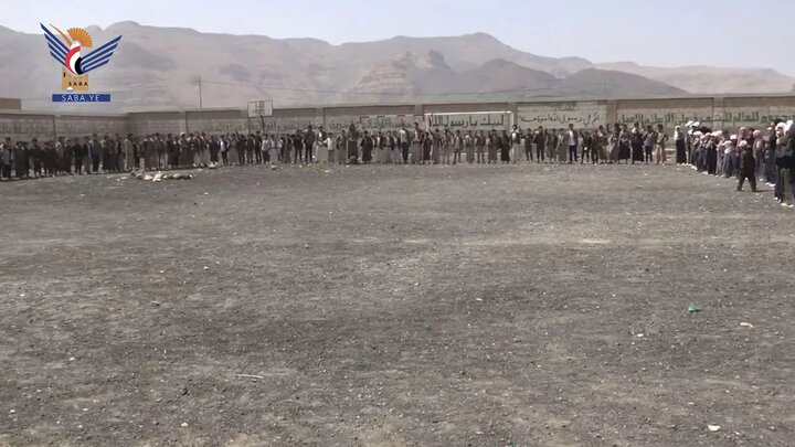 تقرير مصور/ وقفات طلابية في عمران اليمنية تضامناً مع الشعب الفلسطيني وتنديدا بجريمة التجويع لأبناء غزة