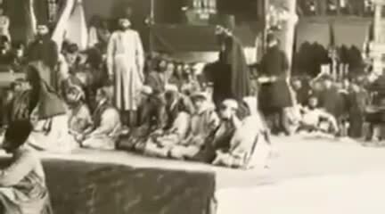 تصاویر تاریخی از آیین عزاداری و تعزیه‌خوانی در دوره قاجار