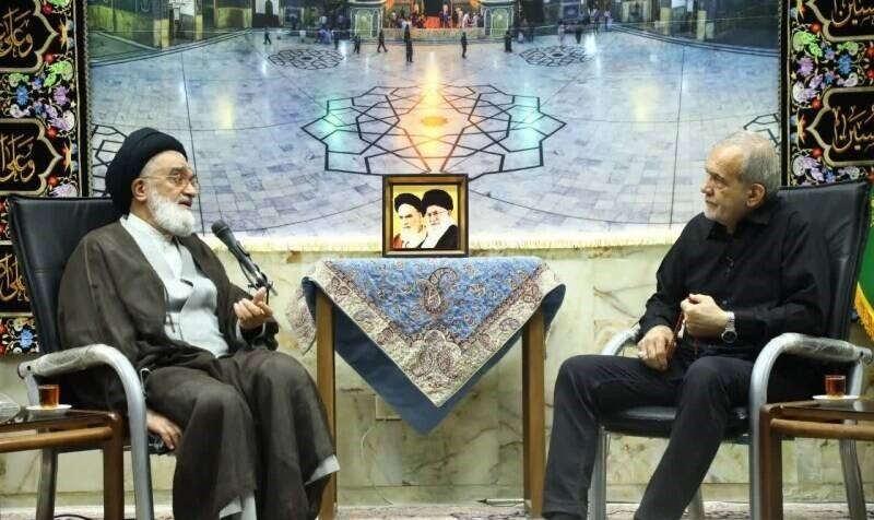 رئیس جمهور با آیتالله سعیدی دیدار کرد