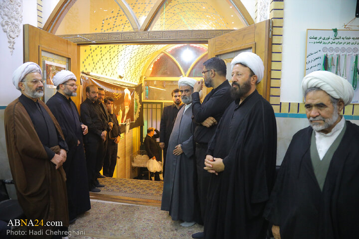 مراسم ترحیم مرحوم آیت‌الله نعیم آبادی در شهر قم