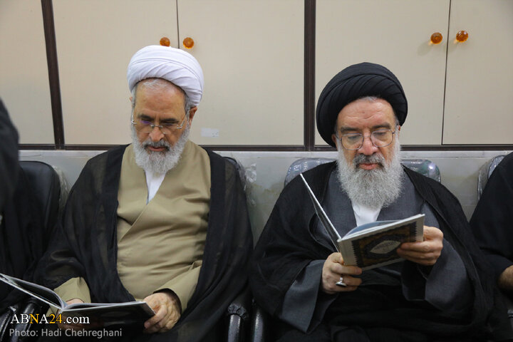 مراسم ترحیم مرحوم آیت‌الله نعیم آبادی در شهر قم