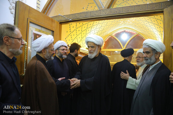 مراسم ترحیم مرحوم آیت‌الله نعیم آبادی در شهر قم