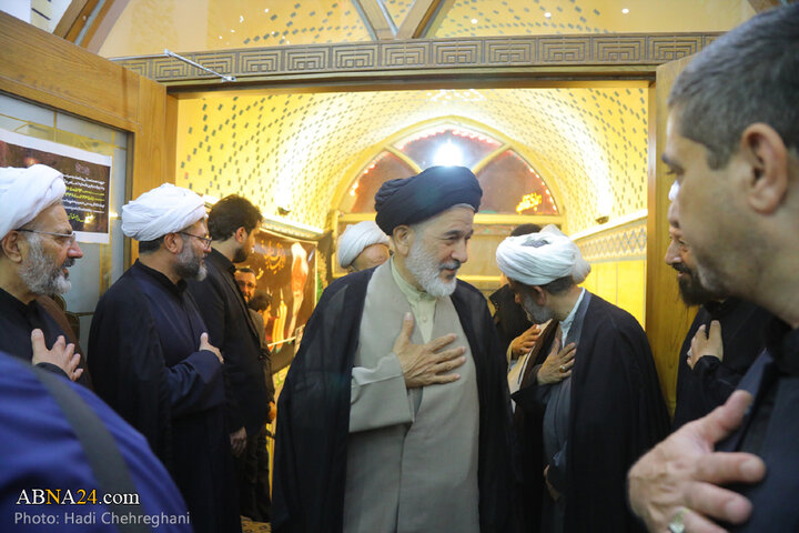 مراسم ترحیم مرحوم آیت‌الله نعیم آبادی در شهر قم