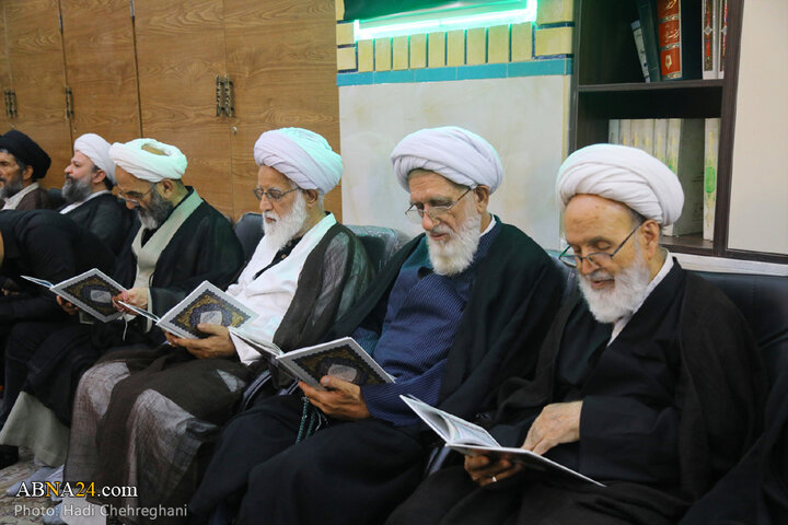 مراسم ترحیم مرحوم آیت‌الله نعیم آبادی در شهر قم