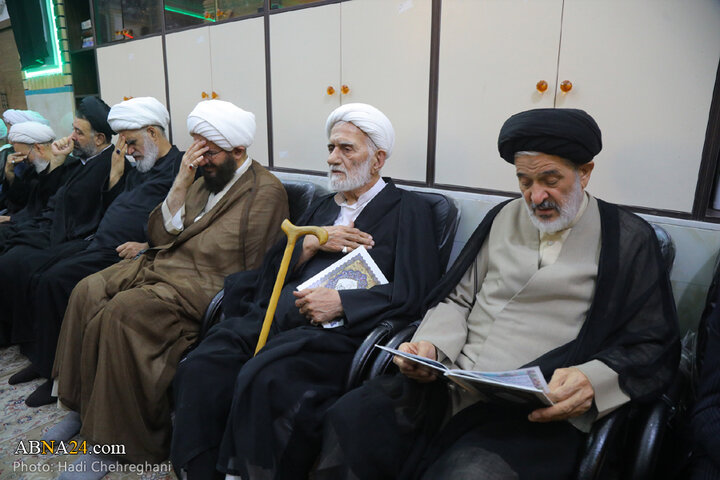 مراسم ترحیم مرحوم آیت‌الله نعیم آبادی در شهر قم