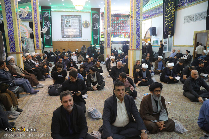 مراسم ترحیم مرحوم آیت‌الله نعیم آبادی در شهر قم