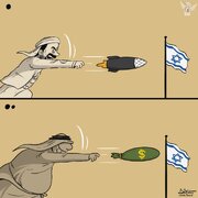 Cartoon: Yemen’s support for Gaza vs Arab world’s support for entity