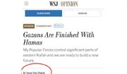 İsrail'in desteklediği çete liderinin makalesi WSJ'de yayımlandı