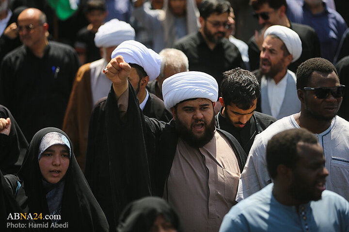 تقرير مصور/ مسيرة واسعة في مدينة قم تحت عنوان "جمعة الغضب والنصر"