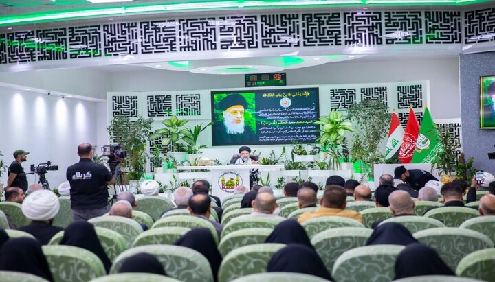 تقرير مصور/ حفل تأبيني بمناسبة الذكرى السنوية الرابعة لرحيل المرجع الحكيم في حرم الإمام الحسين(ع)