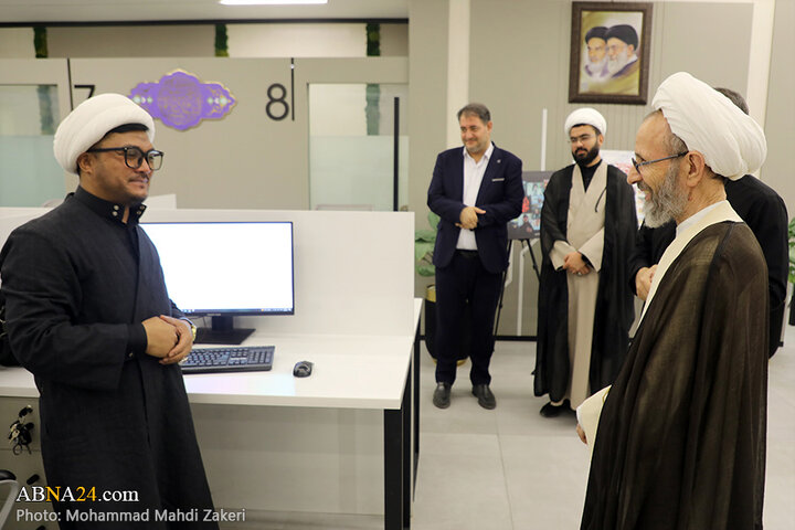 حضور آیت الله رجبی در خبرگزاری ابنا
