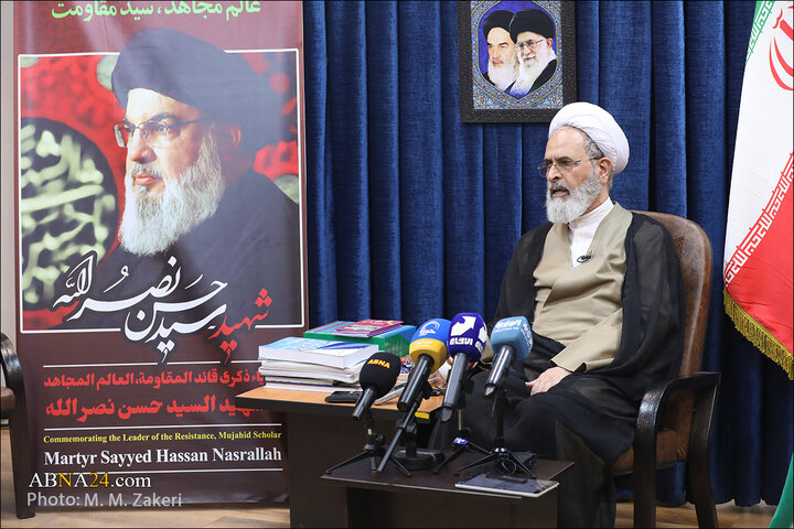 آیت‌الله اعرافی: شهید سیدحسن نصرالله یک مکتب فکری و راهبردی بود/ رونمایی از پوستر کنگره «امناءالرسل» با محوریت سید مقاومت