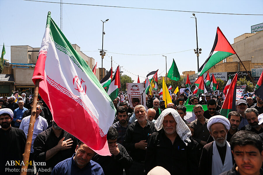 Galeri Foto: Demonstrasi Anti Zionis Ribuan Warga Iran di Kota Qom