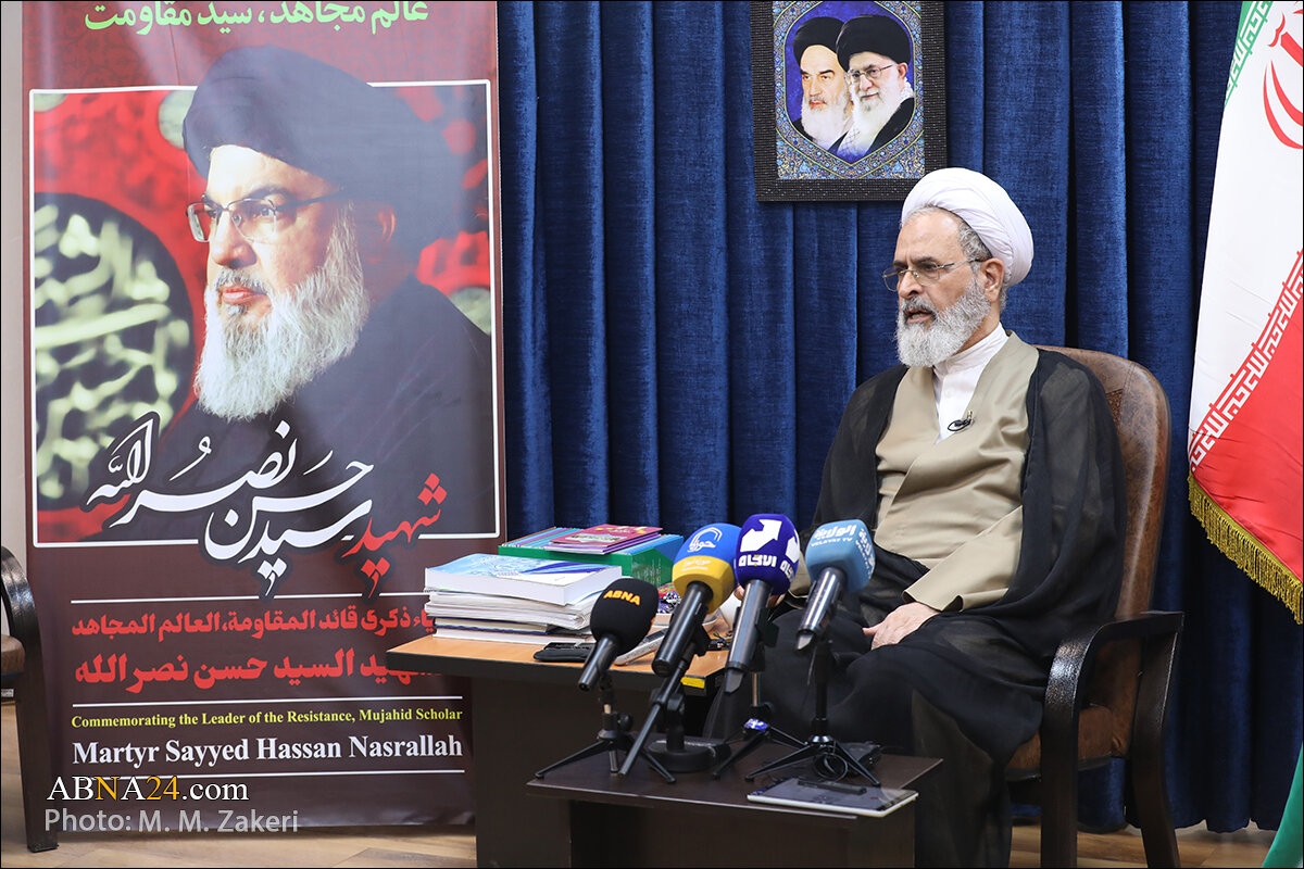 آیت‌الله اعرافی: شهید سیدحسن نصرالله یک مکتب فکری و راهبردی بود/ رونمایی از پوستر کنگره «امناءالرسل» با محوریت سید مقاومت