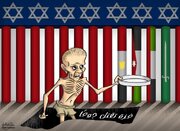 Cartoon: Partners in siege and killing of Gaza people