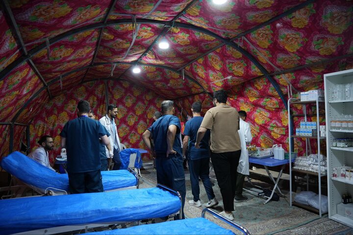 تقرير مصور/ مستشفى الثقلين لعلاج الاورام في البصرة يخدم زوار الأربعين الحسيني