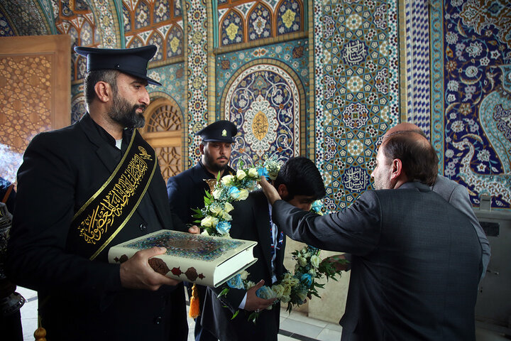 Photos: Physics elite pays tribute to Hazrat Masoumeh holy shrine