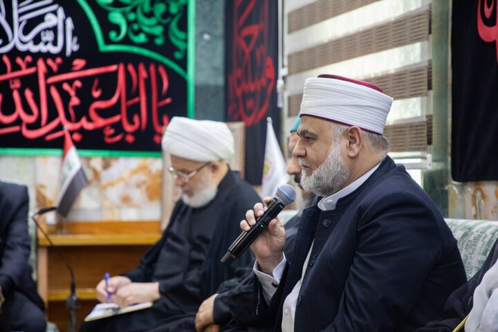 تقرير مصور/ الشيخ الكربلائي يستقبل مشايخ الحضرة القادرية الرفاعية في حرم الإمام الحسين(ع)