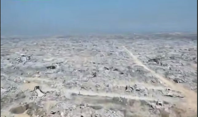 فيديو | قوات الاحتلال لاتبقي حجر فوق حجر في بيت حانون جنوب قطاع غزة