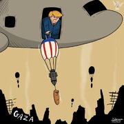 كاريكاتير / زيف المساعدات الأمريكية