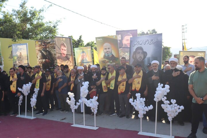 حزب الله يشيّع الشّهيدين علي العلي ومحمد عبود وفقيد الجهاد هادي فاعور في دبعال