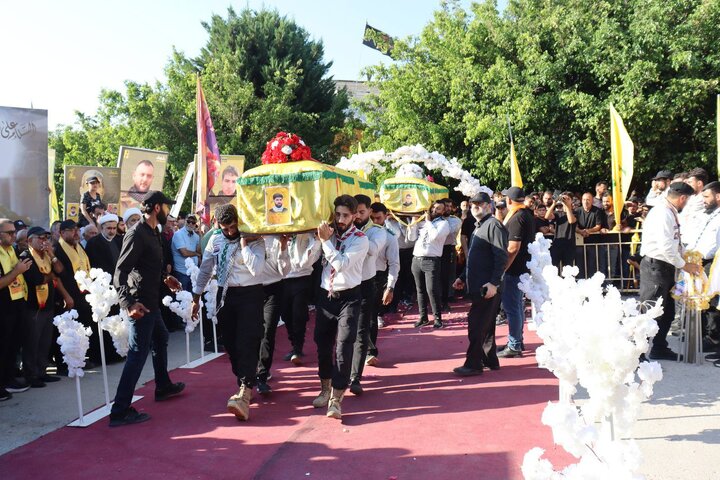 حزب الله يشيّع الشّهيدين علي العلي ومحمد عبود وفقيد الجهاد هادي فاعور في دبعال