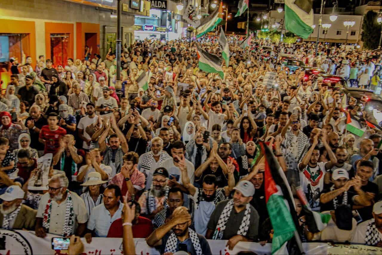 عکس خبری | تظاهرات گسترده در شهر طنجه مراکش در همبستگی با غزه