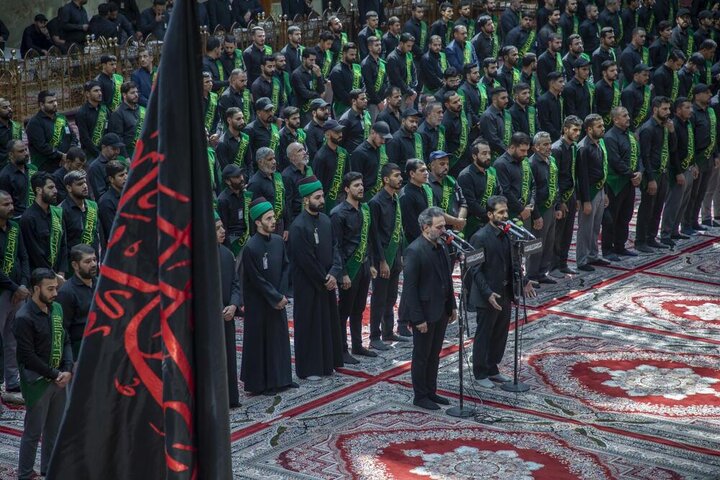 مراسيم الممارسة العبادية في صحن  مرقد أبي الفضل العباس (ع)