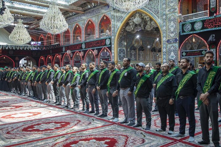 مراسيم الممارسة العبادية في صحن  مرقد أبي الفضل العباس (ع)