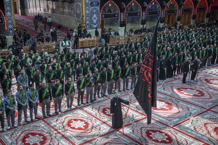 مراسيم الممارسة العبادية في صحن  مرقد أبي الفضل العباس (ع)